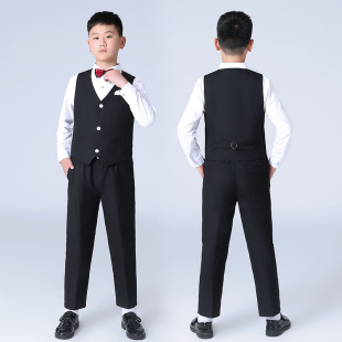 男童加肥大码西装演出服胖儿童婚礼服主持人套装男孩钢琴小西服帅