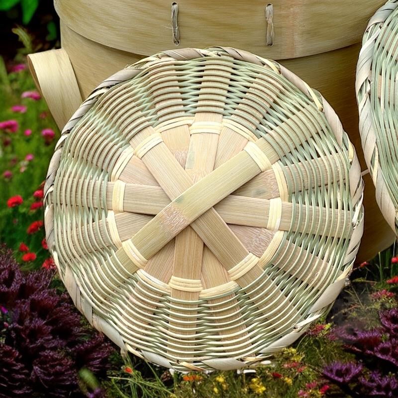 竹桶甑子家用老式竹子甑子煮饭木桶蒸饭竹子蒸饭桶手工编织竹甑子