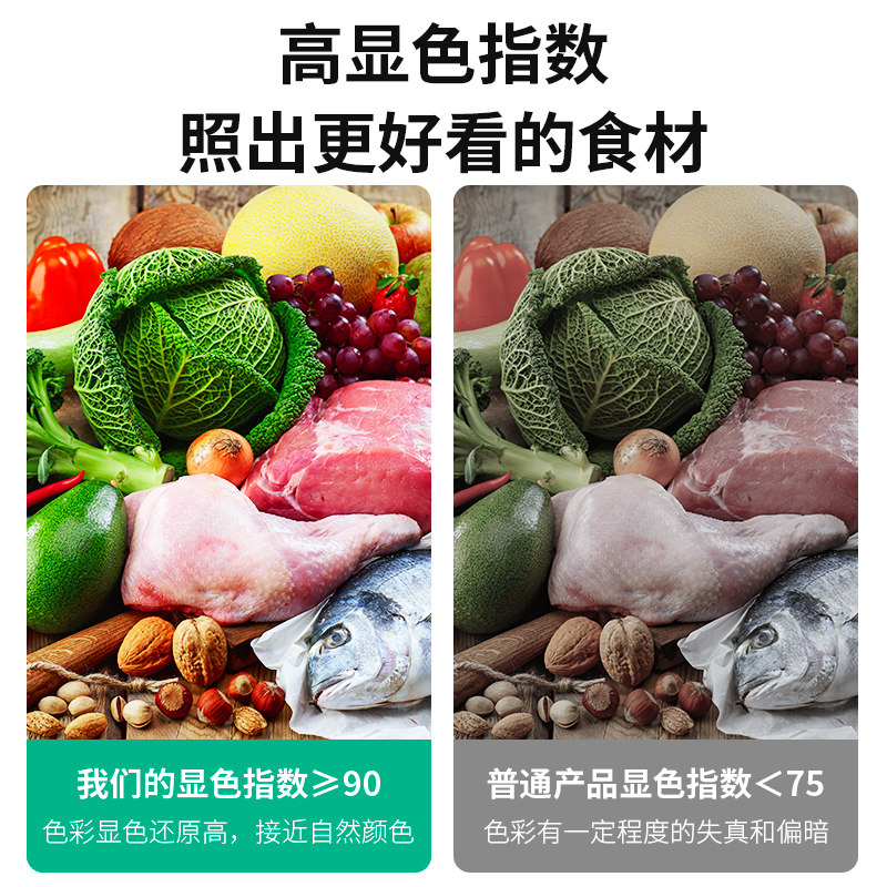 生鲜灯led水果店熟食专用灯蔬菜海鲜超市天花板灯彩光轨道射灯,家装灯饰光源,明装射灯,淘宝优惠券,粉丝福利购,淘宝优惠卷