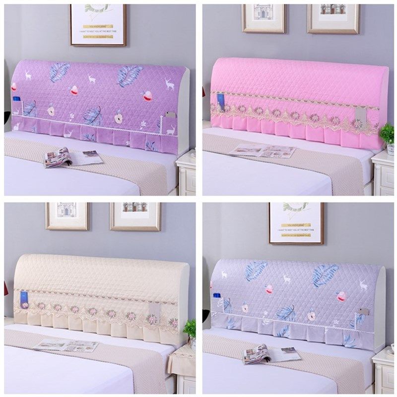 弹力全包床头罩加棉加厚木床头套软包皮床头靠背罩欧式1.5米1.8米