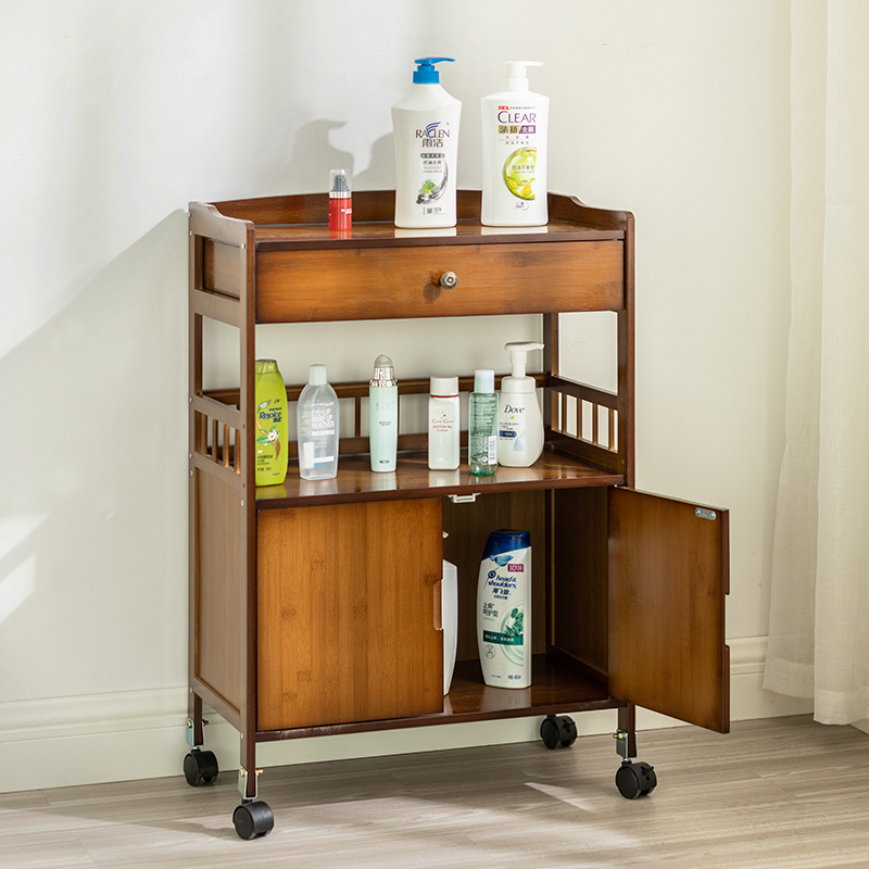 厨房客厅置物架可移动推车餐车多层储物架卫生间卧室整理收纳架子