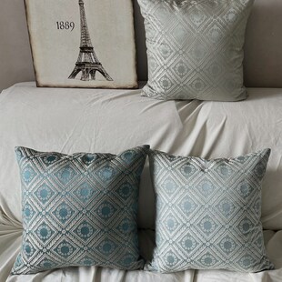 夏天沙发套罩和抱枕客厅轻奢高级感后背床背靠垫靠背大尺寸套子