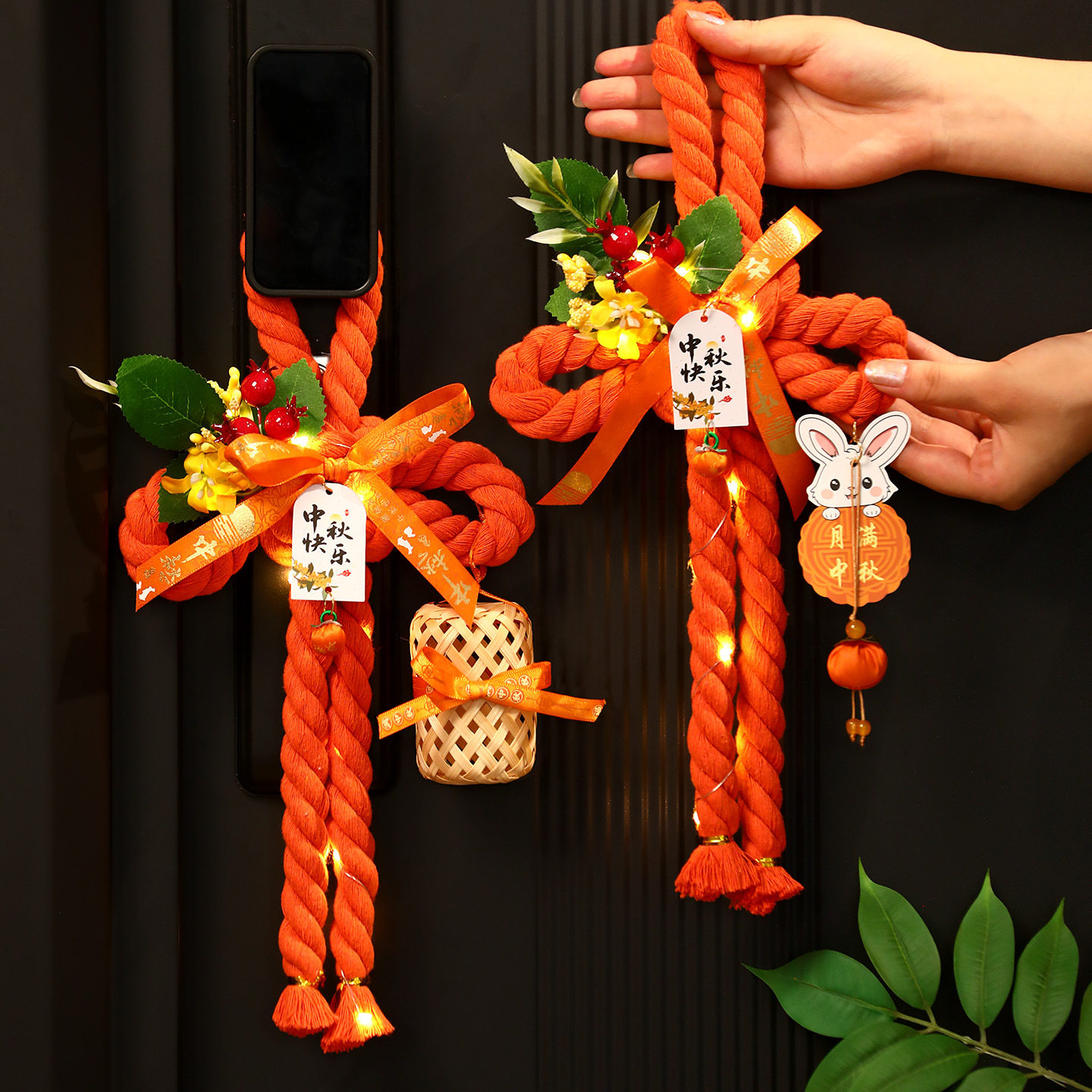 中秋节万字结装饰入户门挂件