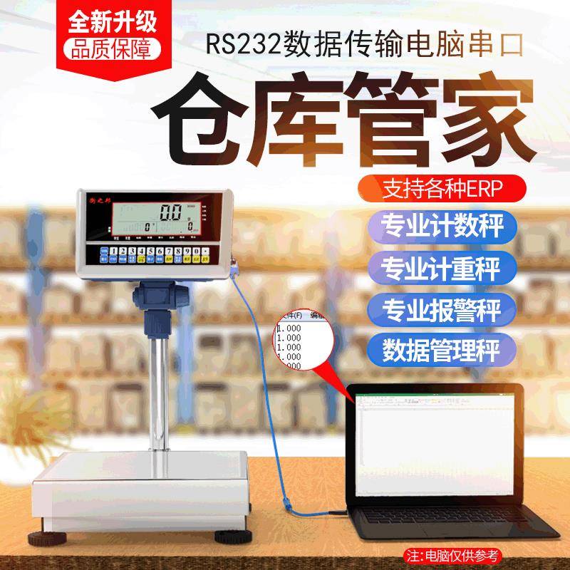 RS232串口重量数据传输电子秤USB直通视窗接口电脑电子称小台秤