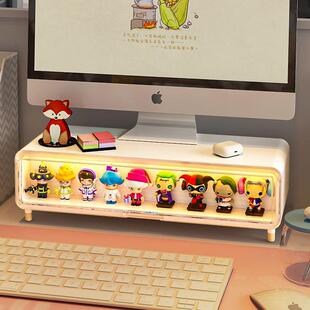 电脑显示器增高架屏幕台式桌面办公室女生工位办公桌带抽屉置物架