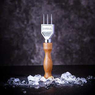 BARSOUL新款老鹰标保用三个月调酒师威士忌圆冰球凿冰分冰器冰锥