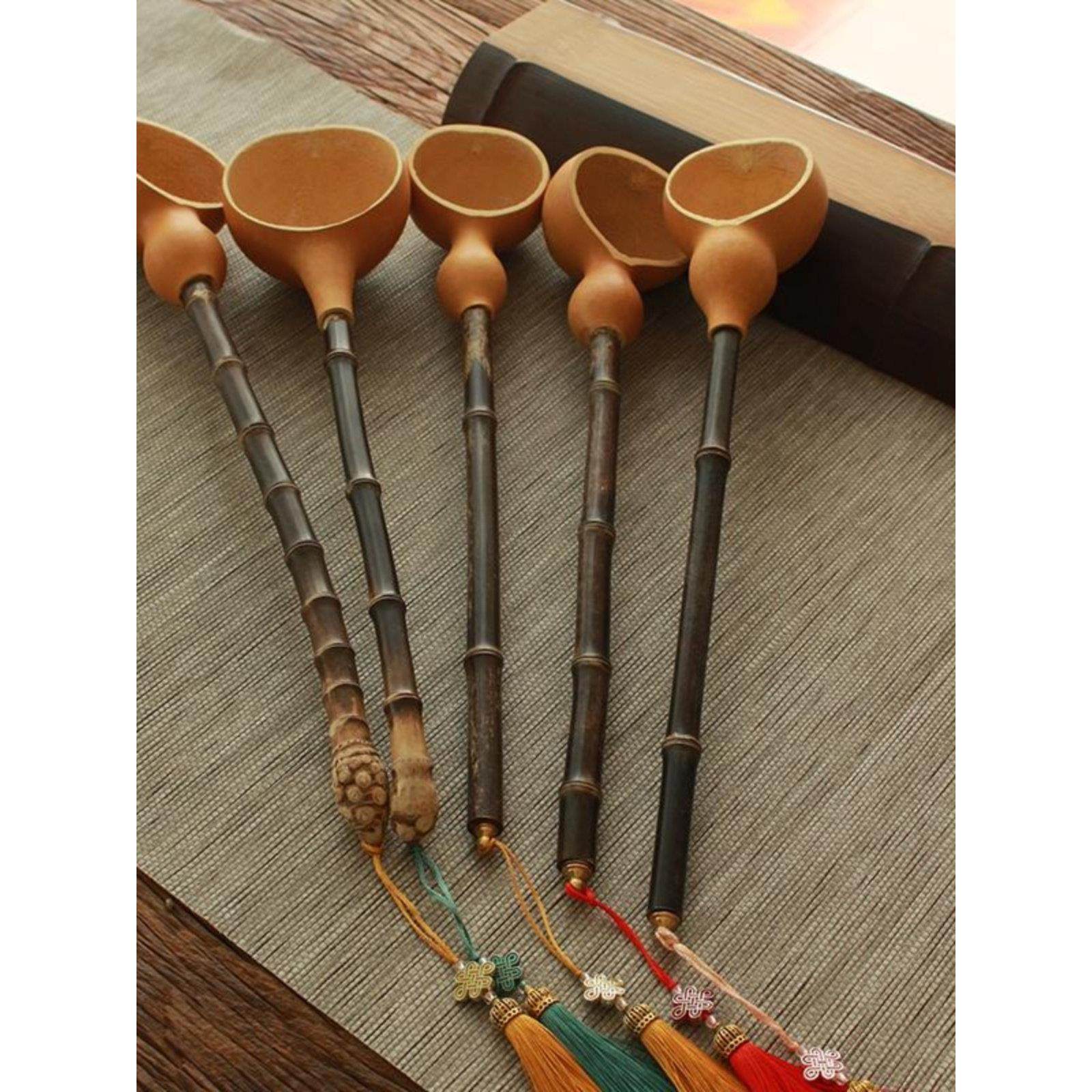 天然葫芦中式水瓢紫竹柄福禄水勺茶道分茶勺酒勺功夫茶具创意手工,厨房/烹饪用具,水舀/水瓢,淘宝优惠券,粉丝福利购,淘宝优惠卷