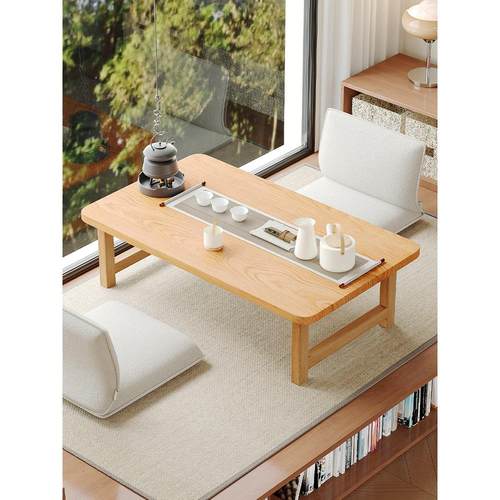 可折叠飘窗小桌子炕桌家用榻榻米茶几床上学习吃饭矮桌茶台飘窗桌