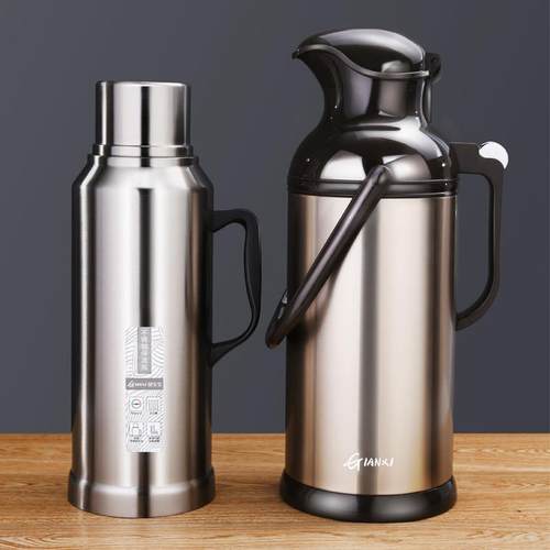 GIANXI捷安玺家用热水瓶宿舍用保温壶学生暖瓶大容量不锈钢开水瓶