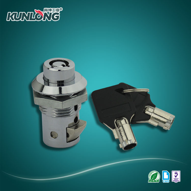 SK1-064K控制箱机柜拇指按压开启锁扣 信箱抽屉锁更衣柜撞击锁头