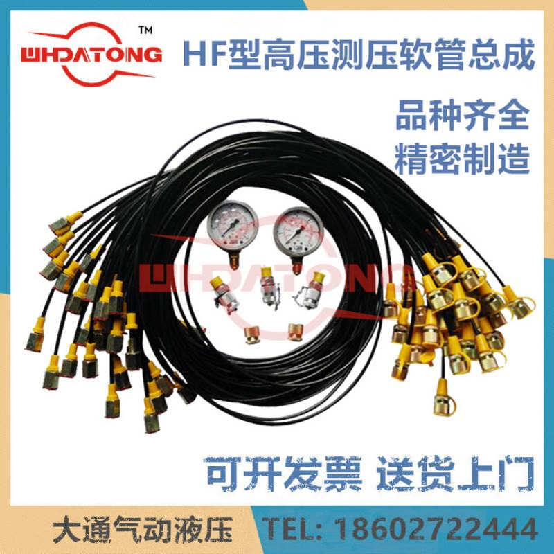 HFJ1-P1液压测试油管接头HFH2装置K压力表线G高压K测压软管总成P3