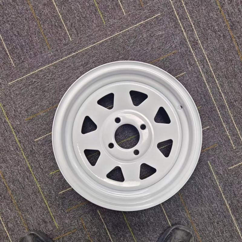 13x4.5,4-100灰色拖车轮毂，中心孔98-100新餐车轮辋轻型挂车轮毂