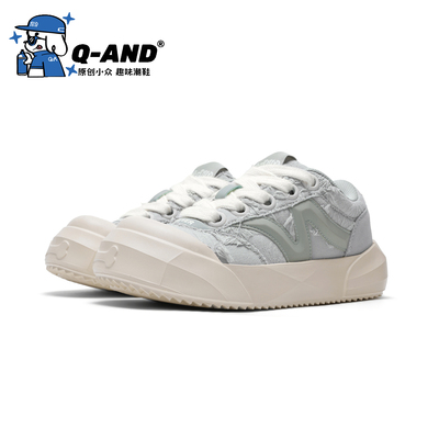 奇安达女款帆布鞋2025秋冬新款情侣增高百搭板鞋复古大头休闲鞋子