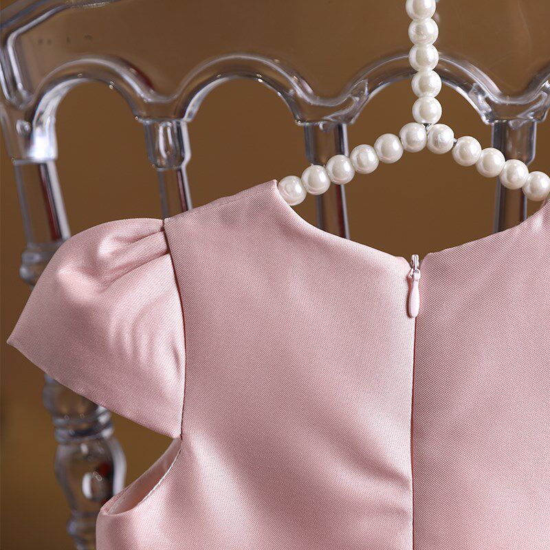 宝宝周岁礼f服裙婴儿百日女童抓周衣服连衣裙生日春夏公主裙