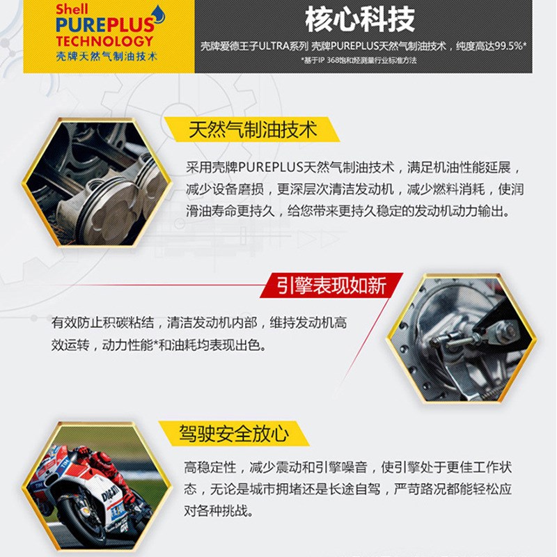 爱德王子摩托车机油SN全合成踏板车FAVOUR热爱 10w30/40/50