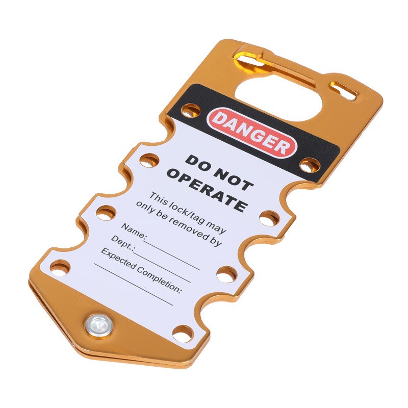 可书写铝牌搭扣锁铝制八孔多人管理工业安全搭扣锁具连排锁BU-D24