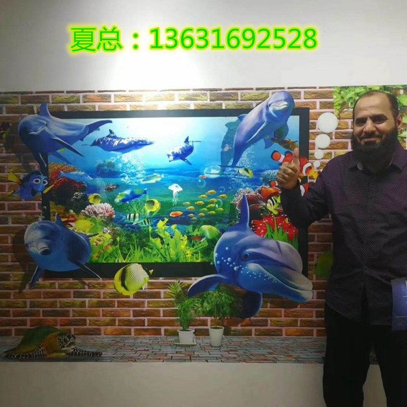 北京中科美创3D墙体绘画机研发基地 墙面UV彩色打印机 墙壁彩绘机