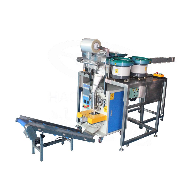 异形件手工投料塑胶包装机 点数包装机 螺丝计数制袋螺丝钉包装机