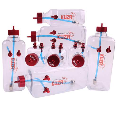 KUZA（虎鲨）V2 V3版本1000ml 透明汽油油箱模型用（CNC铝油嘴）