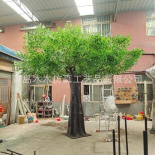 仿真大型榕樹酒店商超大廳景觀道具裝 飾樹人造玻璃鋼仿真假榕樹