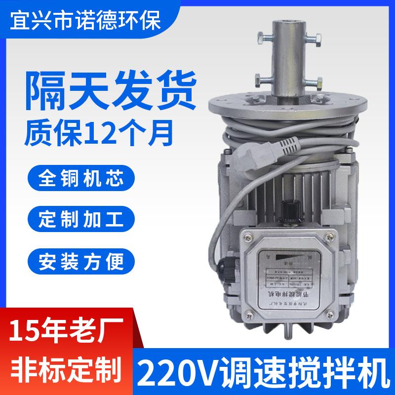 厂家供应220V调速搅拌机纯铜机芯搅拌器污水处理搅拌机变频