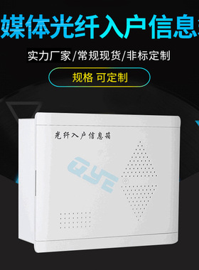 泉源300A1型弱电箱 支架光纤熔接盘 QYE多媒体光纤入户信息箱