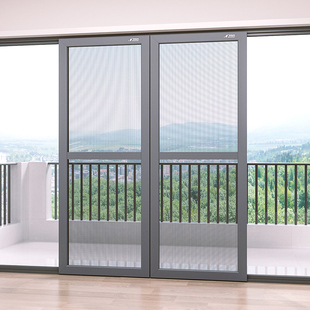 H&金刚网纱门阳台纱窗推拉门铝合金防盗门防蚊沙门移门不锈钢纱窗