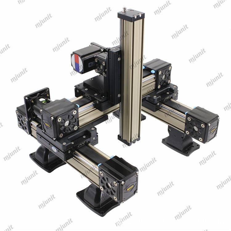 四工位头盔自动化喷漆直线模组xyz三轴滑台往复喷涂设备导