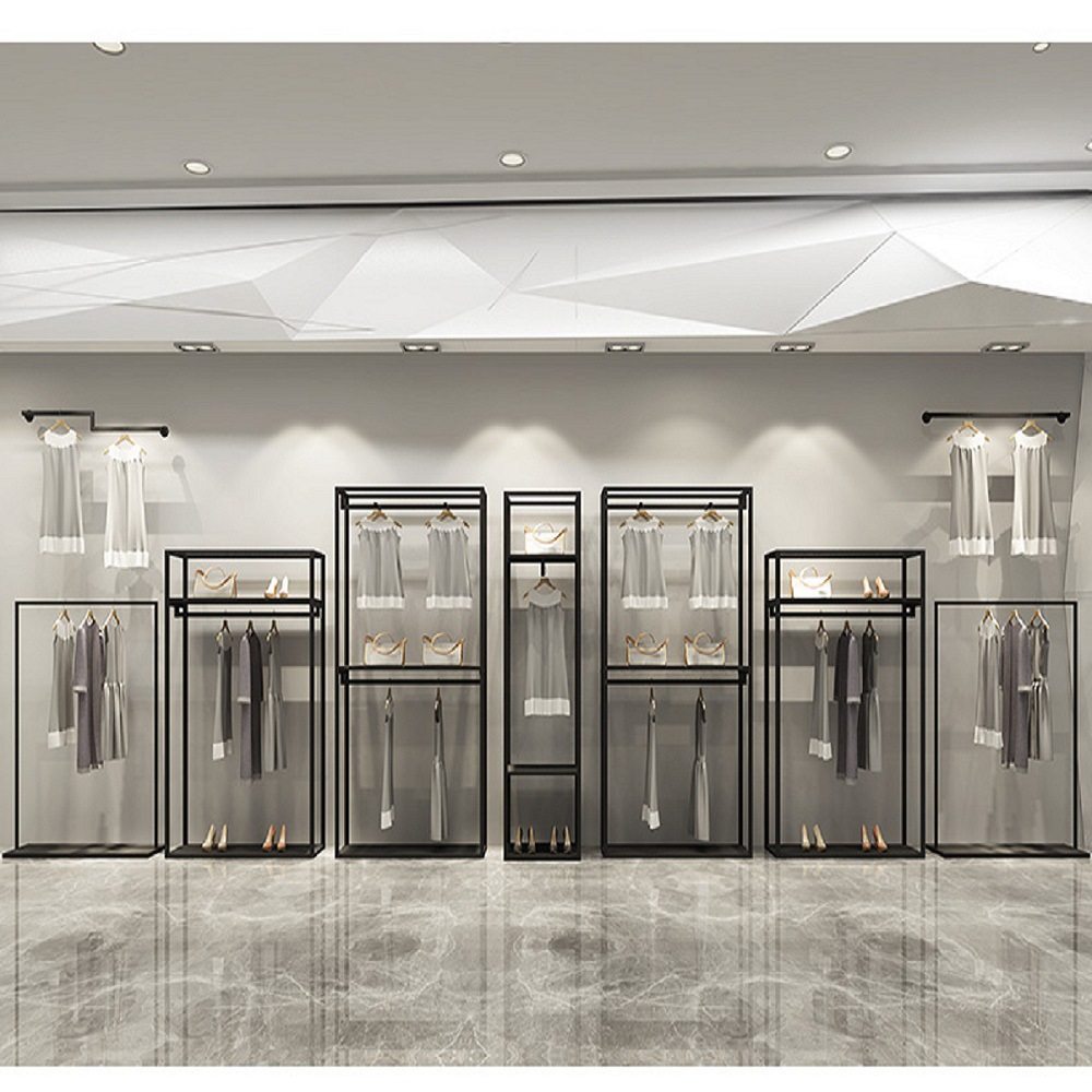 服装店展示架双层挂衣架男女金色服装店货架铁艺陈列架衣架落地式,鲜花速递/花卉仿真/绿植园艺,其它园艺用品,淘宝优惠券,粉丝福利购,淘宝优惠卷