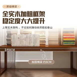 纯实木书桌学生家用双人电脑桌现代简约小户型卧室工作台学习桌子