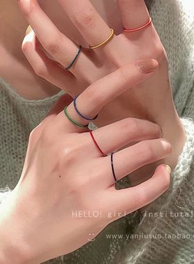 超仙蝴蝶四件套戒指女ins个性食指戒网红冷淡风小众设计指环