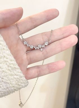 秋冬百搭锁骨链星星项链女小众设计锁骨ins简约冷淡配饰