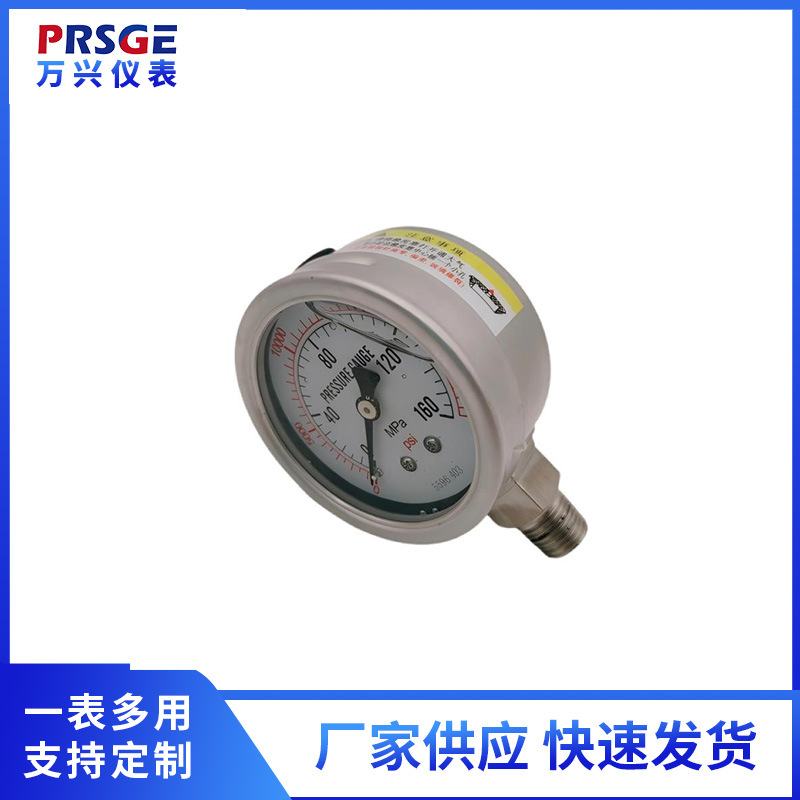 厂家供应不锈钢微卡表  径向不锈钢耐震微卡压力表YN60BWK