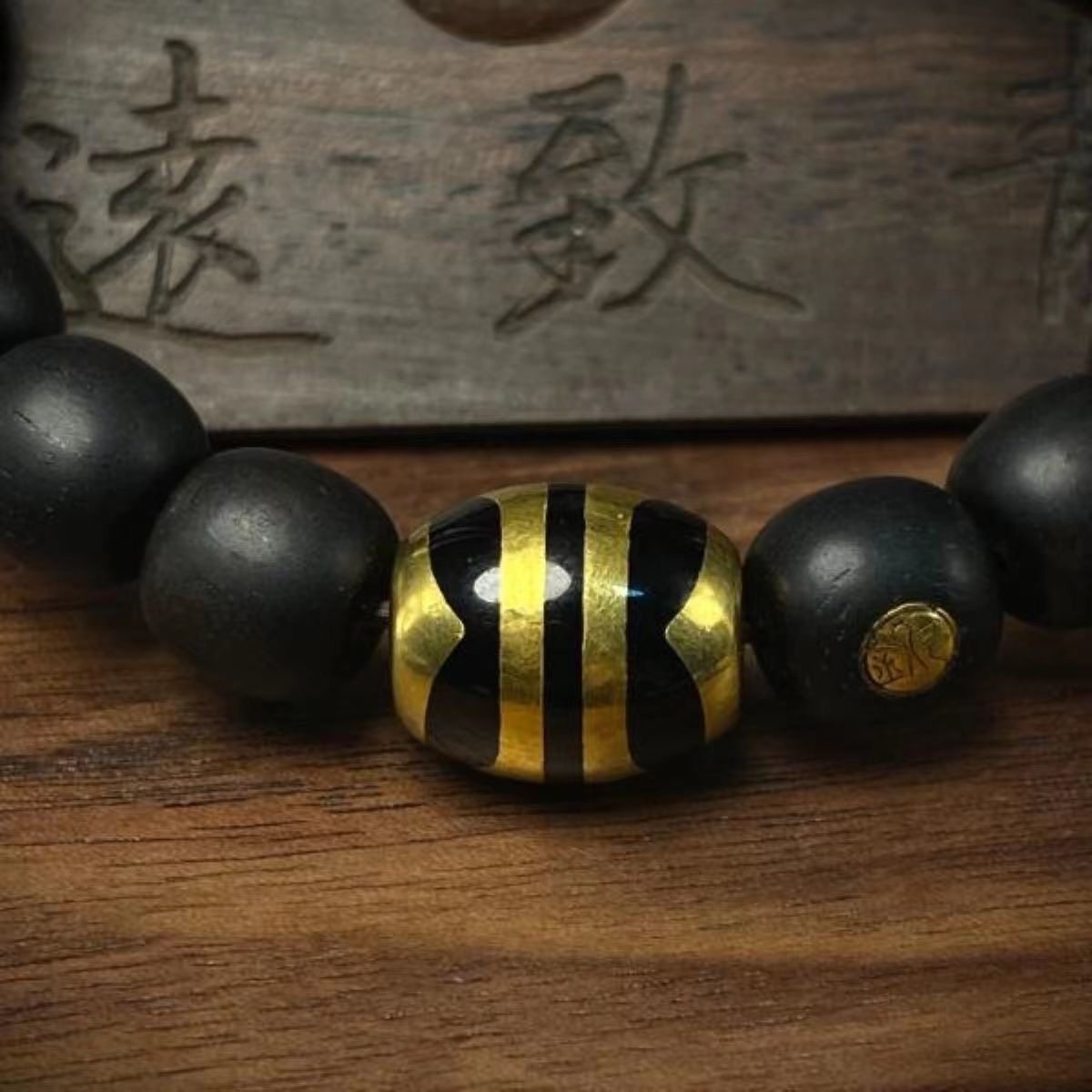 s925纯银镀金虎牙达洛腰珠隔珠diy菩提百香籽串珠文玩配饰108念珠