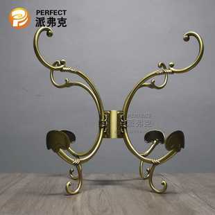 欧式创意家具衣帽架配件实木落地卧室挂衣钩锌合金青古铜衣帽钩