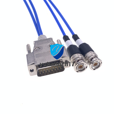1553B总线连接线 2个PL75-47转DB15数据采集测试线 三同轴转DB15