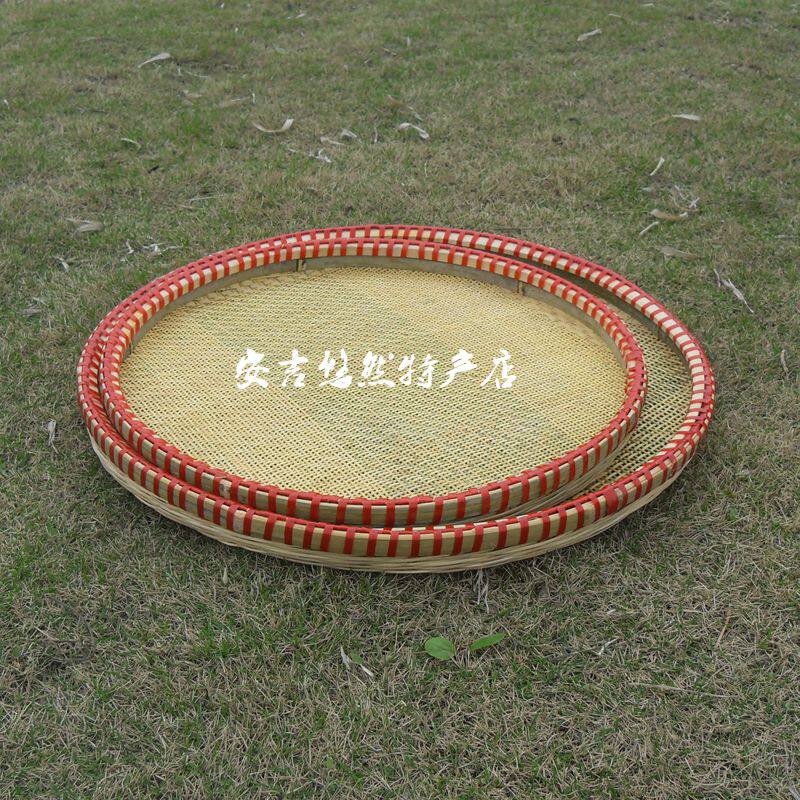 精品竹编竹匾竹筛子竹编簸箕环保竹篮竹篓米筛芝麻筛竹筐粗孔细孔