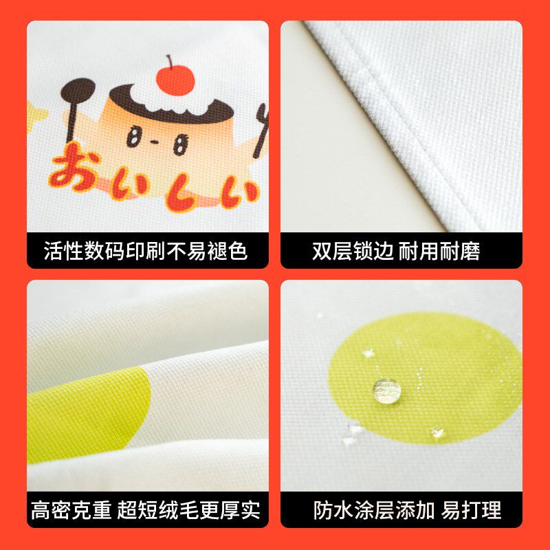 左咸敦道布丁波点可爱桌布快餐桌布防水书桌餐桌客厅宿舍装饰防水