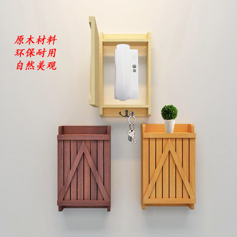 入户门口可视对讲遮挡楼宇室内电话机装饰盒老式门禁电话门铃美化