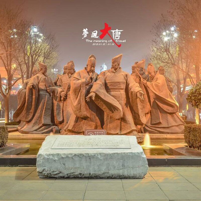 定制隋唐人物李世民雕像定做唐太宗雕塑订玻璃钢唐玄宗塑像摆件