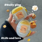 SE2卡通PRO3 6i少女心SE2个性 可爱萌系吐司KT猫适用于华为freebuds 7i蓝牙耳机保护套freeclip软壳Pro4防摔5i