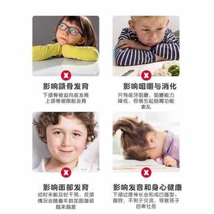 腺体面容龅牙嘴防止口呼吸闭嘴嘴贴睡觉防张嘴巴贴头套儿童预防