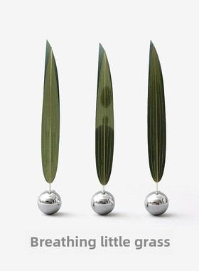 入诗风之舞小草扩香无火香薰香氛创意摆件礼物平衡装置不倒翁