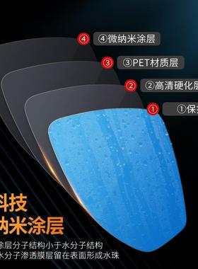 轩逸逍客奇骏楼兰后视镜防雨膜天籁全屏倒车镜骐达反光镜防水雾贴