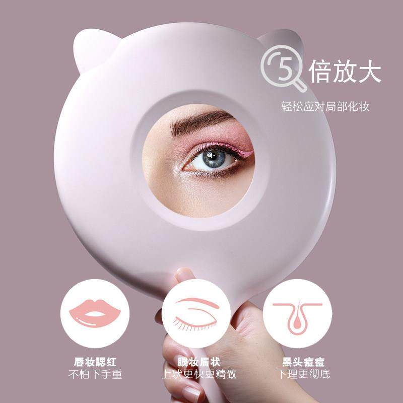 led化妆镜带灯折叠梳妆台智能高清网红便携随身ins风宿舍桌面镜子,家庭/个人清洁工具,随身化妆镜,淘宝优惠券,粉丝福利购,淘宝优惠卷