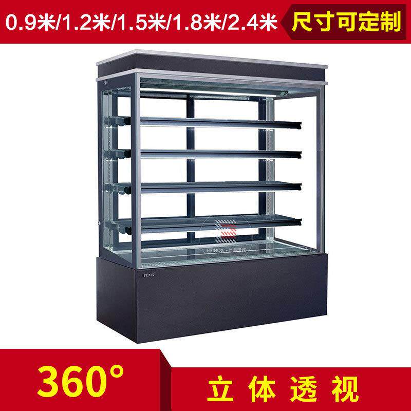 厂家供应日式直角蛋糕柜立式蛋糕柜四层展示蛋糕柜