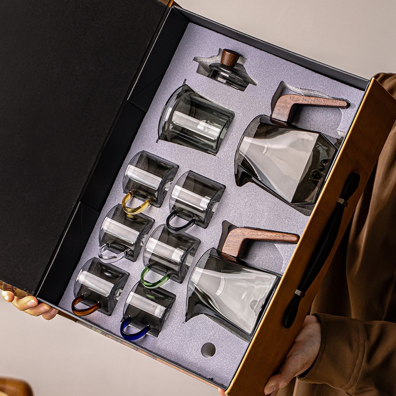 瓷牌茗玻璃茶具套装耐高温防烫泡茶壶2025新款家用办公茶器礼盒装