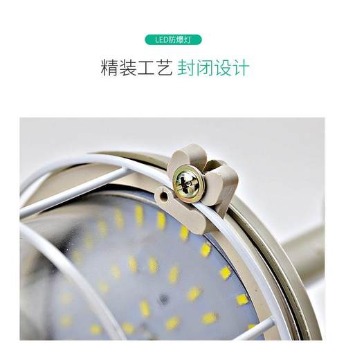 LED防爆灯隔爆型车间工厂房照明吊灯仓库灯加油站防水火工矿灯