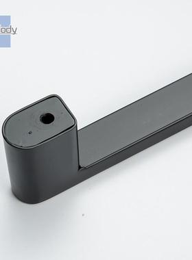 H030-D型轻奢淋浴房扶手黑色304不锈钢拉手玻璃移门隔断极细把手