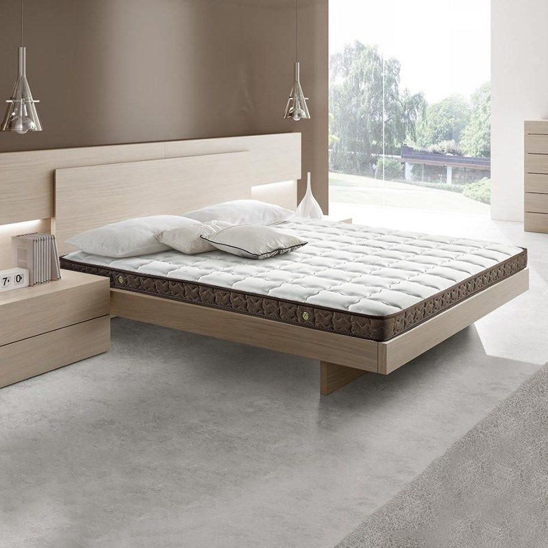 雅兰床垫15CM厚天然乳胶席梦思1.5m双人家用护脊弹簧薄垫深睡轻盈